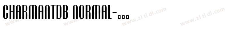 CharmantDB Normal字体转换